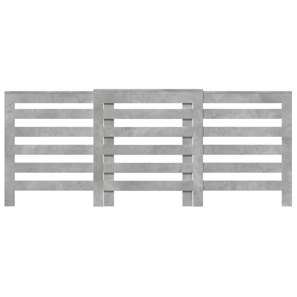 Radiator Cover Concrete Grey 205 x 21.5 x 83.5 cm Particleboard