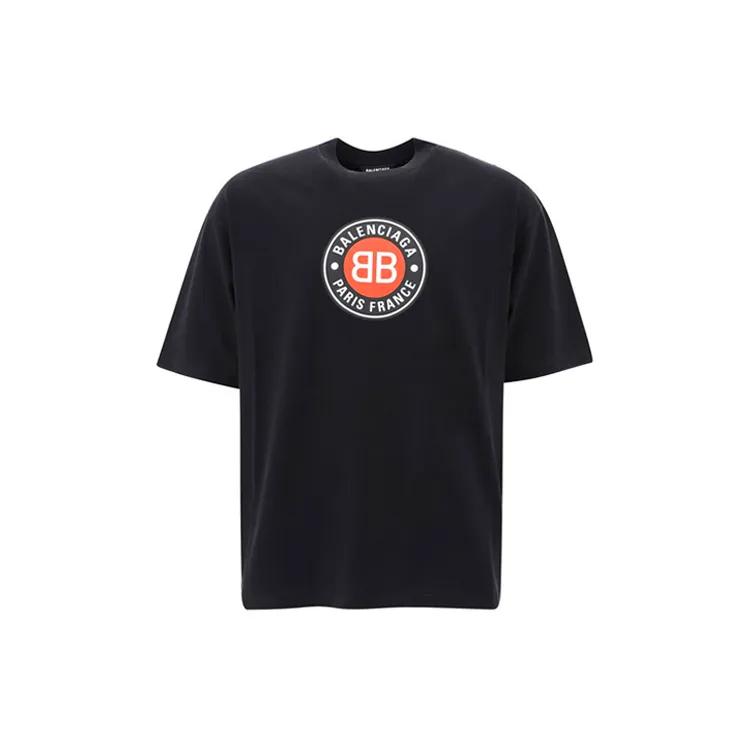 Balenciaga T Shirt Regular Fit Men's Black (Unisex) T-Shirts 641614TJV761000