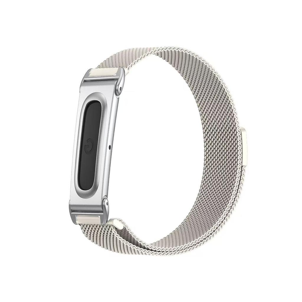 Advanced Magnetic Milanese Loop Strap With Metal Bezel For Google FitbitAir Stainless Steel Smart Watch Wrist Band For Men Women