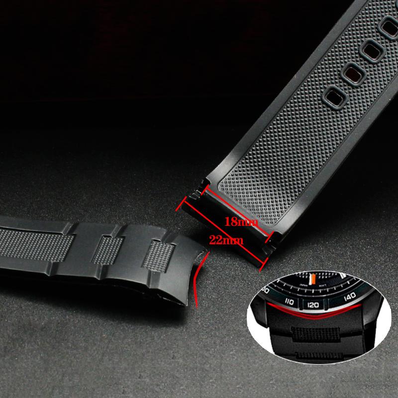 Силиконовый ремешок для часов EFR-303 22 мм Для Casio 5468 EDIFICE EFR-304 EFR-516PB EFR-516 Водонепроницаемый спортивный ремешок