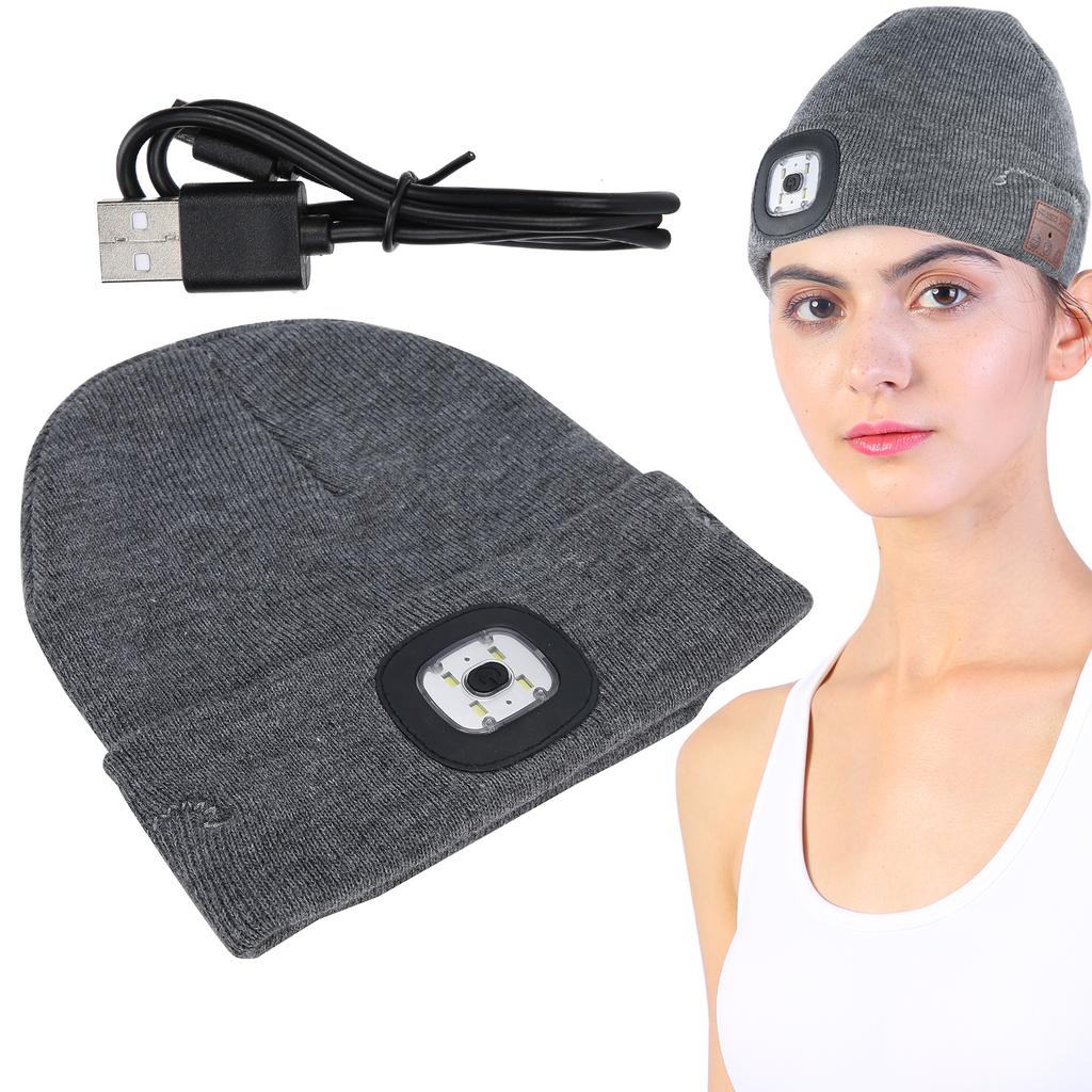 Музыкальная шляпа для беспроводной Bluetooth-гарнитуры двойного назначения со светодиодной подсветкой, ультра-яркая акриловая гарнитура 