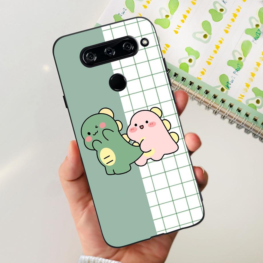 Чехол-крышка для LG V40 ThinQ Для LG V35 V35+ ThinQ Мягкие ТПУ Силиконовые Чехлы Модный Цветочный Милый Рисунок Funda Для LGV40 ThinQ Capa