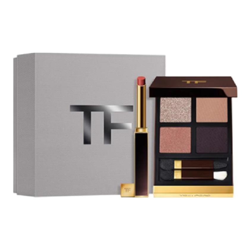 Tom Ford Тонкая Помада-Блеск Для Губ С Набором Теней Для Век Из 4 Цветов Легко Растушевывается