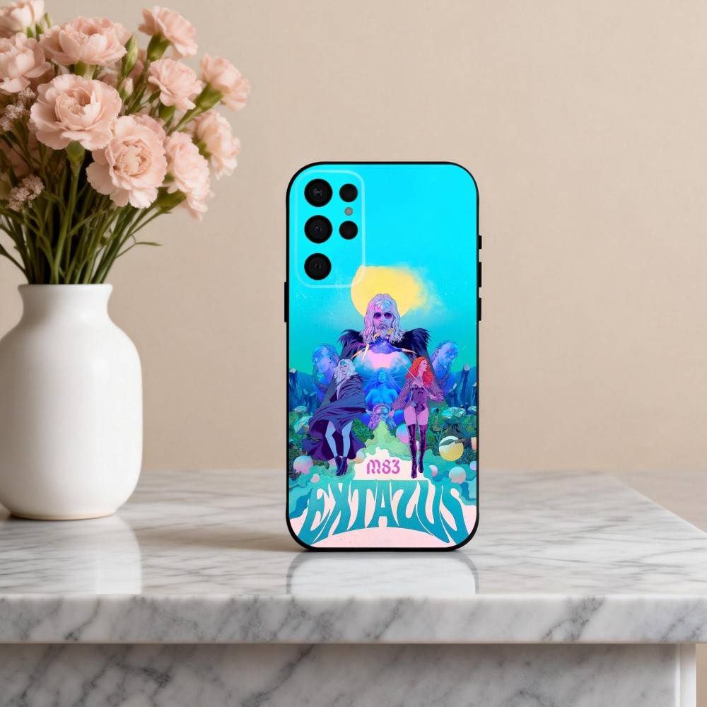 Электрический Камень M-M83 Чехол для Телефона Группы Для Samsung S25,S24,S21,S22,S23,S30,Ultra,S20,Plus,Других Мягкая Черная Крышка