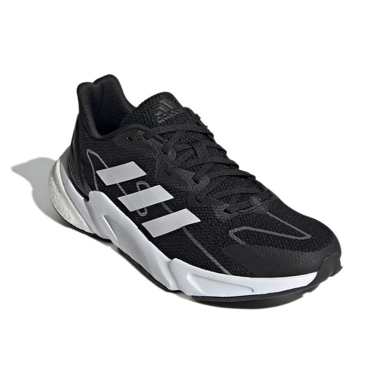 adidas X9000L2 Черно-белые женские кроссовки Core-Black Cloud-White Night-Metallic S23657