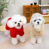 Warm Thickened Pet Overalls Coral Fleece Puppy Pajamas Winter Dog Jumpsuit Clothes for Small Dogs Cats Yorkie Chihuahua Costumes
