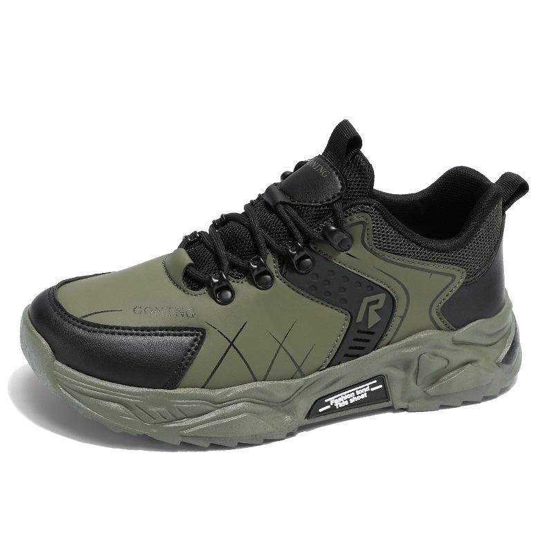 Кроссовки мужские осенне-зимние новые дышащие походные ботинки для активного отдыха нескользящие износостойкие легкие походные ботинки повседневная мужская обувь