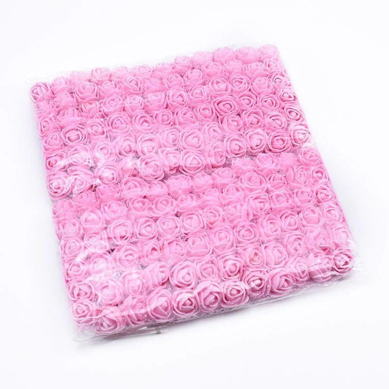 144 шт. Искусственный цветок из пенопластовой пряжи Роза Защита от ультрафиолета для улицы Рождественская садовая арка Венок Свадебный фестиваль Дом своими руками Коробка конфет