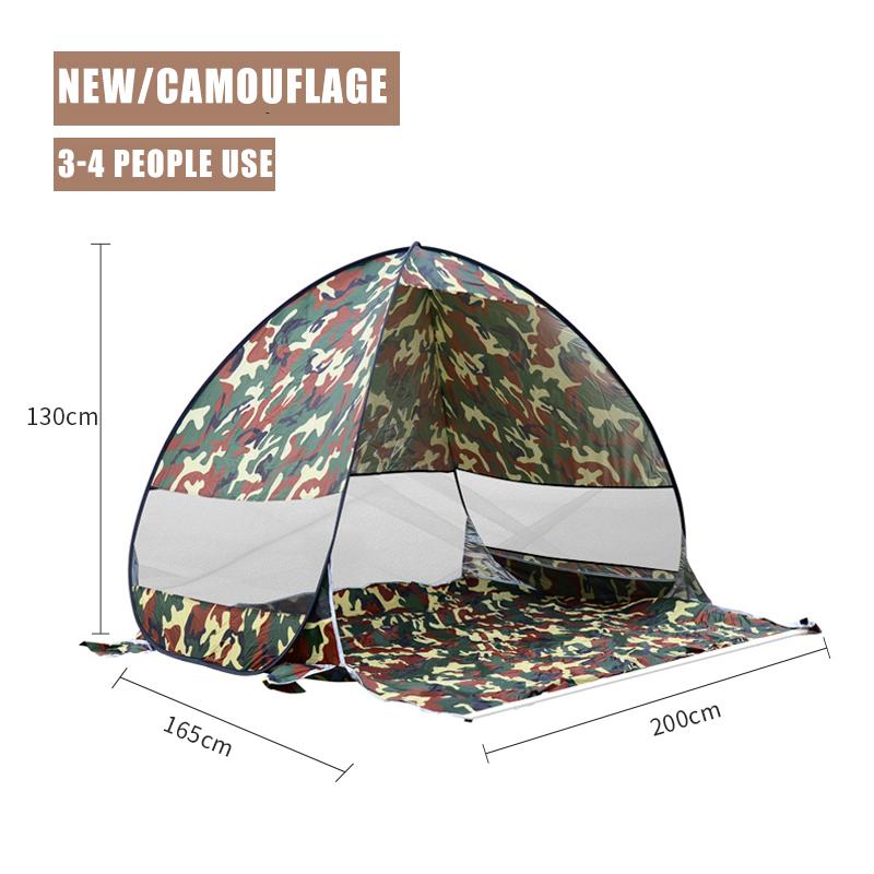 Полностью автоматическая палатка для кемпинга, мгновенная всплывающая палатка, уличная большая портативная сверхлегкая пляжная палатка для семейной вечеринки, ветрозащитная и водонепроницаемая