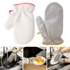 1Pc Dishwashing Glove Steel Scratch Free Waterproof Hanging Loop Heat Insulation Steel Wool Bamboo Fiber Kitchen Pot Pan Bowl Scrubber Washing Glove