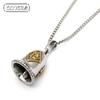 Punk 316L Stainless Steel Silver Color Gold Plated One Percent 1% er Skull Biker Bell Pendant Motorcycle Jewelry
