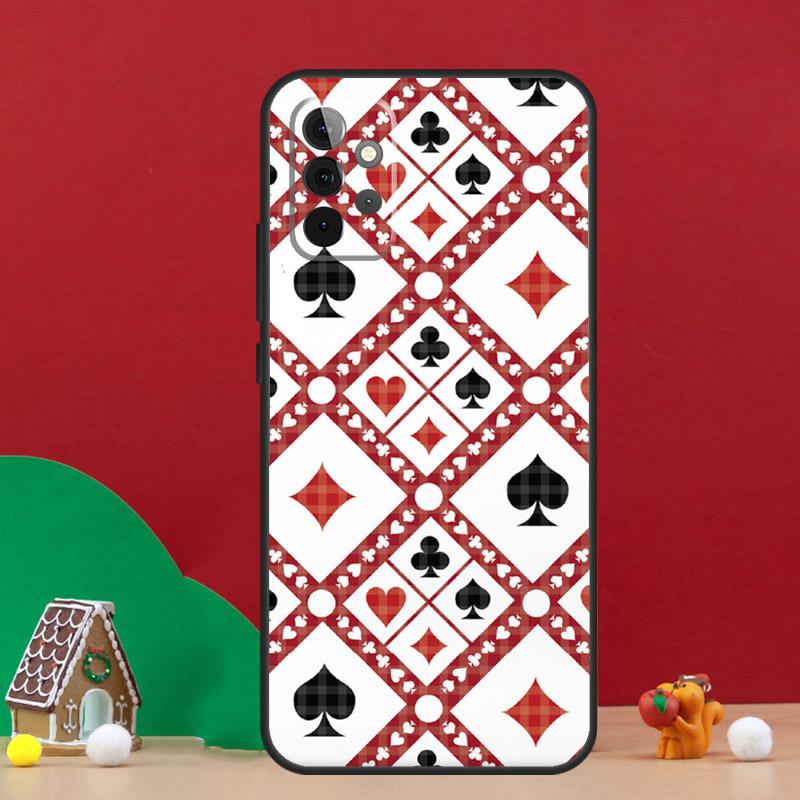 КАЗИНО ИГРАЛЬНЫЕ КАРТЫ Чехол Для Samsung Galaxy A56 A33 A13 A36 A23 A52 A32 A12 A54 A34 A14 A16 A53 A15 A35 A55 A17