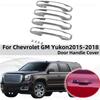 Автоаксессуары Покрытая Накладка на Ручку Двери Стиль Наклейки Для 2015- 2016 2017 2018 Chevrolet GM Yukon XL Silverado Sierra Tahoe