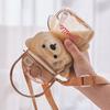 1000Ml Bear Sippy Cup Children'S Portable Backpack Water Bottle Mug With Straw