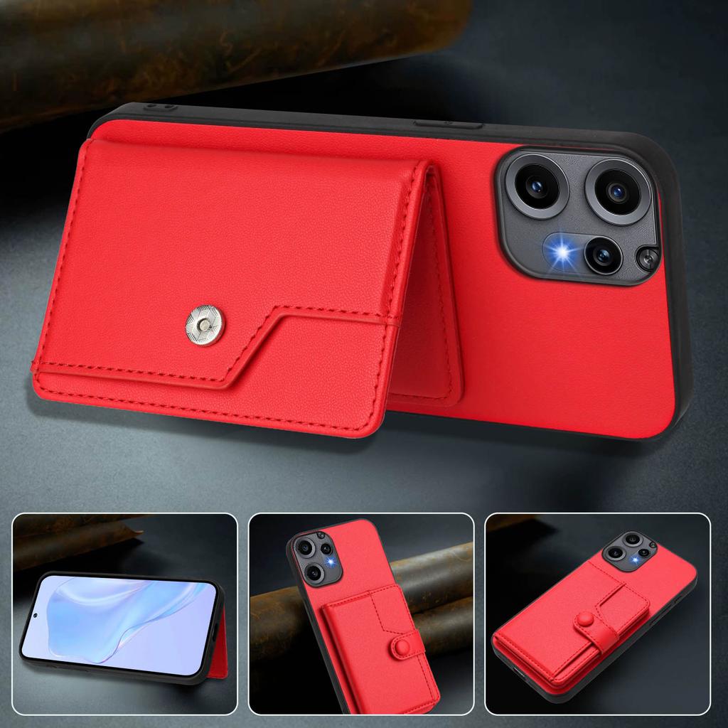 Чехол для Nothing CMF Phone 2 Pro с блокировкой RFID, держателем для карт, подставкой, задняя крышка из ТПУ + ПУ кожи