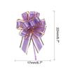 20pcs 7 Inch Large Pull Bow Gift Wrapping Bows Ribbon Organza Lavender Purple for Wedding Baskets Presents Christmas Party