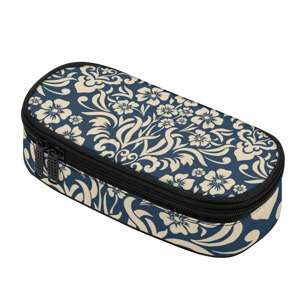 Pencil Case Practical 300D Polyester Easy Open Zipper with Main Pocket Mesh Layer and Removable Pen Divider for Daily School Use