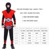 New Kids Cosplay Costume Naruto Anime Performance Outfit Samurai Ninja Clothing Halloween Role Play Set