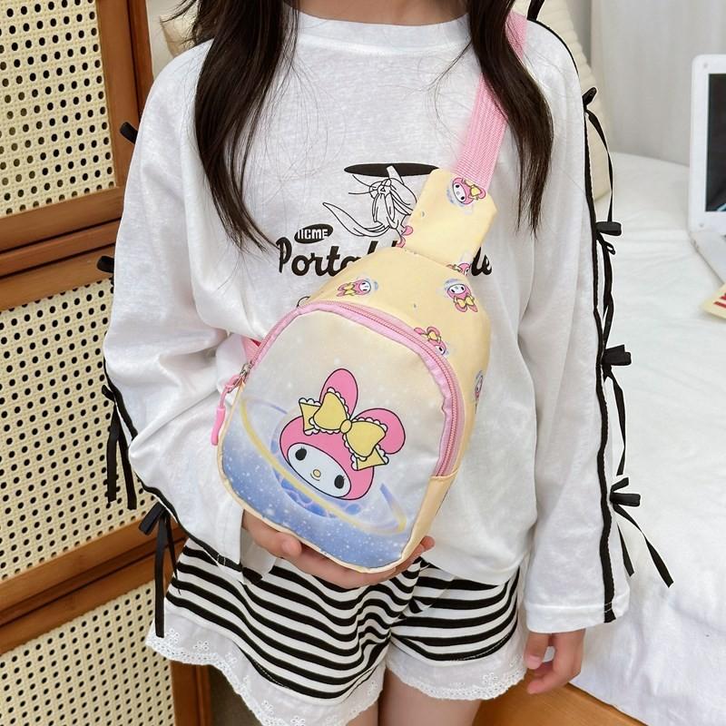 Adorable 2024 Summer Little Girls Cartoon Crossbody Shoulder Bag For Daily Use