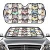 Cartoon Cat Windshield Sun Shade For Car SUV Truck Front Window Sun Shade Accessory Visor Protector Shield Cover