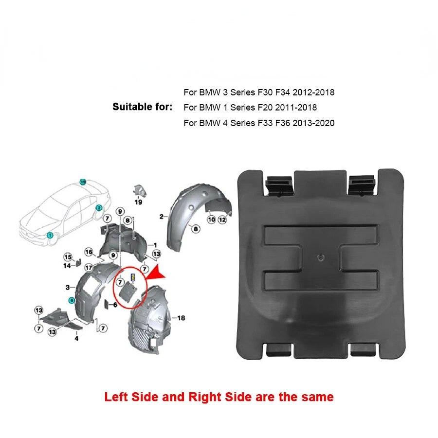 Для BMW F30 F20 F31 F21 F22 F23 F32 переднее крыло, подкрылок колесной арки, крышка панели доступа для BMW 1 2 3 серии 51717260397