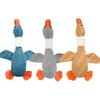 Cute Dog Plush Toys Pet Duck Squeak Toy for Puppy Sound Wild Goose Chew Toy for Small Middle Large Dogs Teeth Cleaning