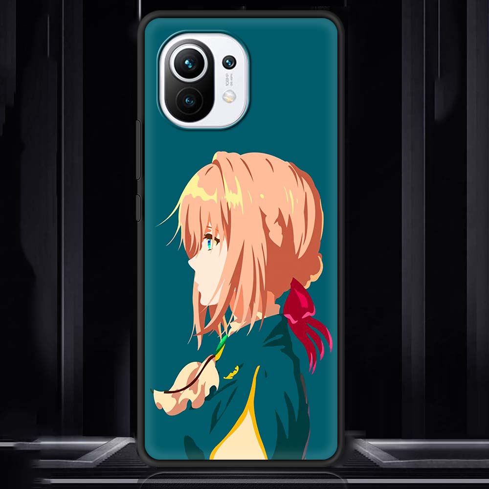 Фиолетовый Эвергарден аниме для Xiaomi Mi Poco X3 NFC M3 Pro Note 10 Lite 11 10T Pro 5G 9T черный силиконовый чехол для телефона роскошный чехол