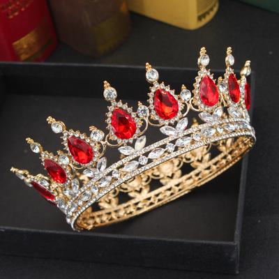 Кристалл Королева Король Диадемы и Короны Свадебная Диадема Для Невесты Женщины Головной Убор Украшения Для Волос Свадебные Украшения На Голову Аксессуары
