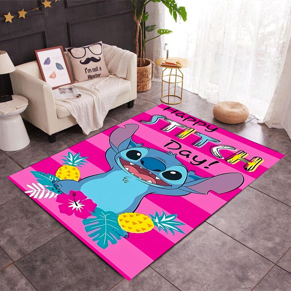Lilo & Stitch Paradise Carpet Design for Hallway Game Room Playrooms Dormitory Anti-slip Rug Office home decor Perfect Birthday/Christmas Gift Idea