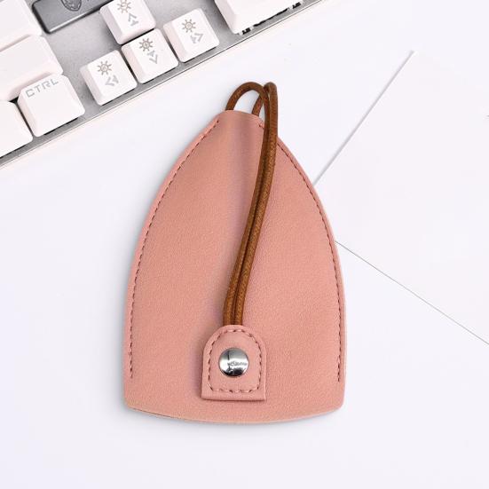 Органайзер для ключей из искусственной кожи, выдвижной автомобильный брелок-кошелек, защита от потери, портативный чехол для хранения ключей, застежка-кнопка