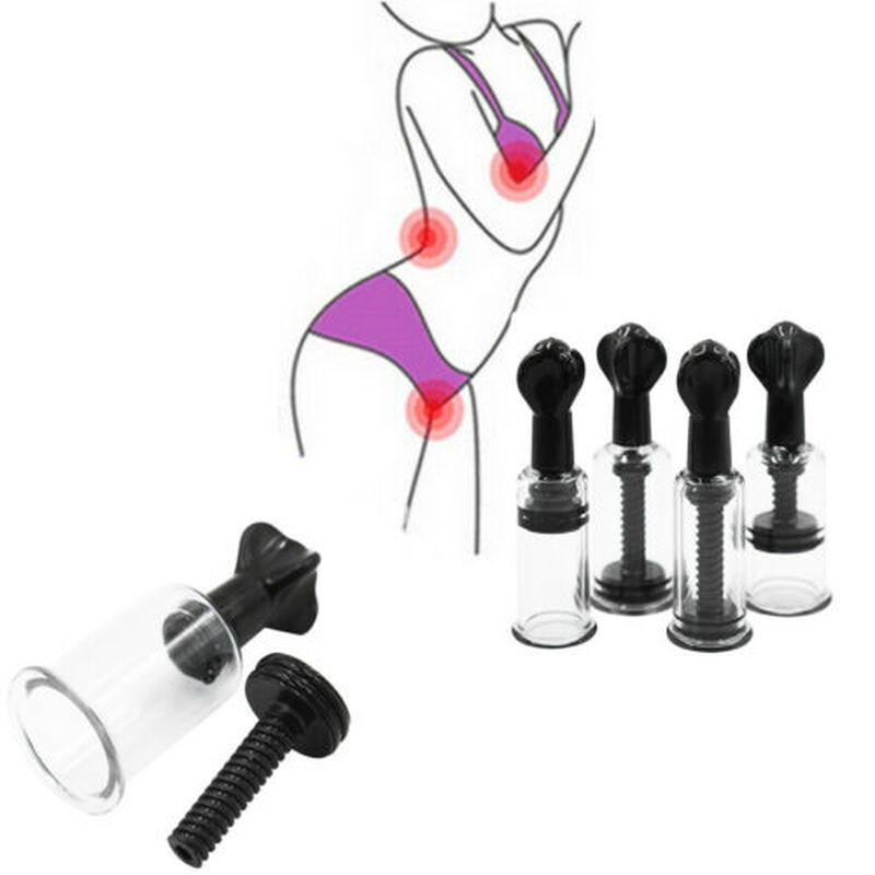 2 шт., присоска для сосков груди, 2 размера, сексуальный зажим для массажа груди, вакуумный насос-насос, увеличитель груди, секс-игрушки для взрослых