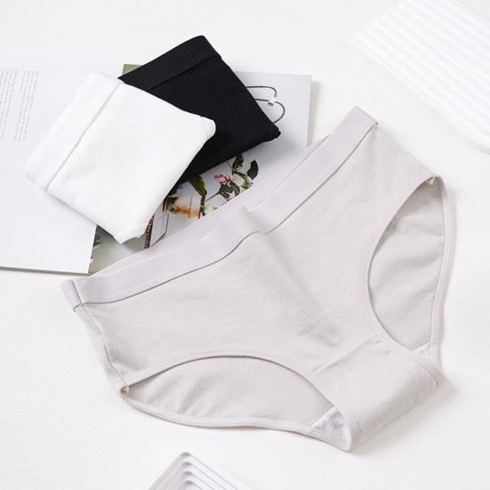 Женское хлопковое нижнее белье, эластичные трусы средней талии, женские бесшовные трусики с полным покрытием