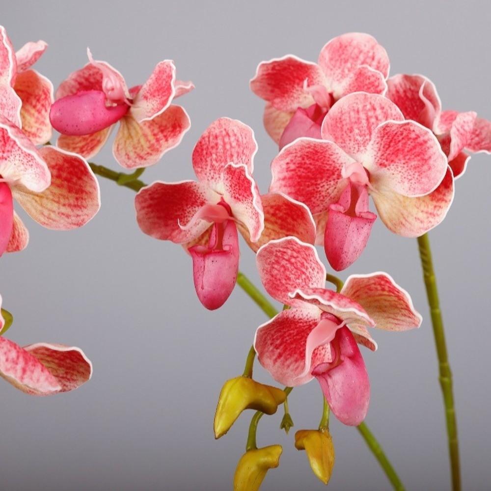 Plastic EVA Orchid Flower 67cm 26.38in Fake Flowers Living Room Desktop
