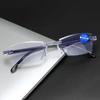 1Pc Men Smart Glasses with Automatic Adjustment Magnifying Reading Glasses Progressive Multifocus Anti-blue Light Eyewear 0-+4.0