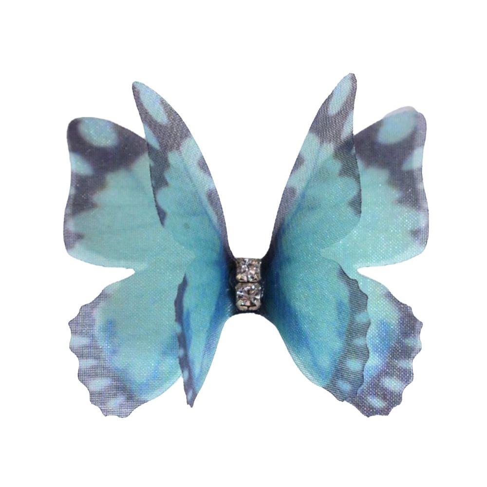 50 шт. Аппликации-бабочки из органзы градиентного цвета, аксессуары для заколок для волос