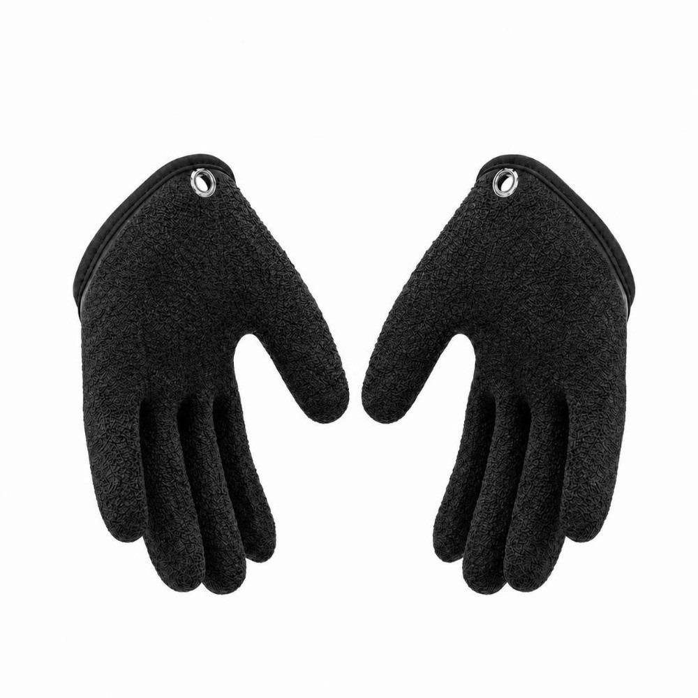 1 Pair Non-Slip Fishing Gloves Latex Fisherman Gloves Durable Fish Catching Gloves Sea Fishing