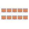 10pcs PCT215 Wiring Connectors Terminal Blocks 5 Way Lighting Electrical Cable Quick Connection