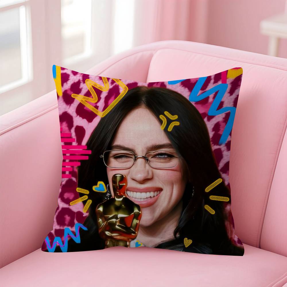 Singer album BBillieS Vintage Personalized picture text home decorative pillows Household Gifts 45x45cm