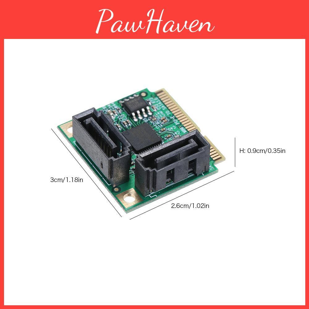 2 порта к Mini PCIe SATA3 Адаптерная карта SATA30 Карта расширения Мини-размер Высокоскоростная передача