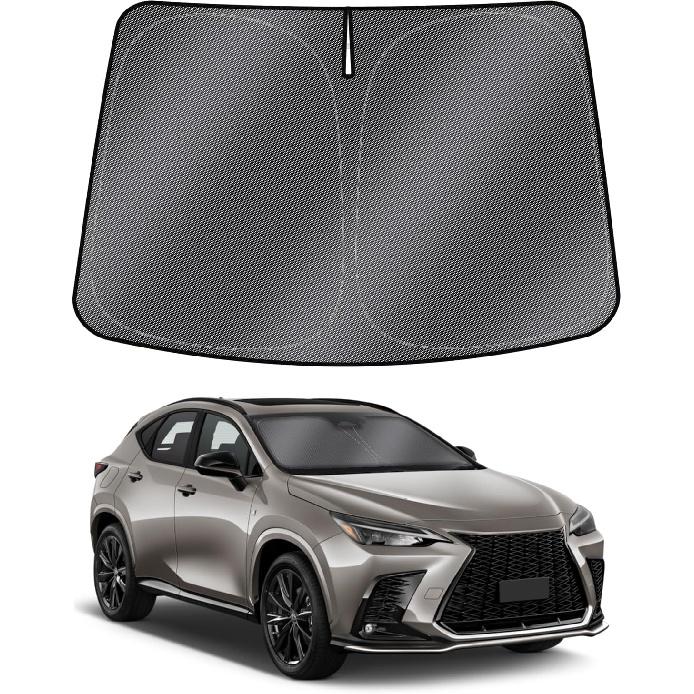 Windshield Sun Shade for Lexus NX 20222 2023 2024 NX250 NX350 NX350h NX400h+ NX450h+ Windshield Sunshades Front Window Sun Shades Cover Foldable Sun