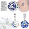 Original Copper Charms Star Moon Zircon Pendant Planet Beads Fit Bracelet Anniversary Fine Gift Accessory Diy Making