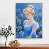 Алмазная мозаика Красочная алмазная живопись Принцесса на клумбе Полная круглая вышивка Мультяшные креативные хобби Настенный декор