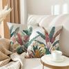 Colorful Palm Leaf Pattern Digital Printing Pillow Cover Short Plush Suitable Living Rooms Bedrooms Sofas Throw Cushion Cover