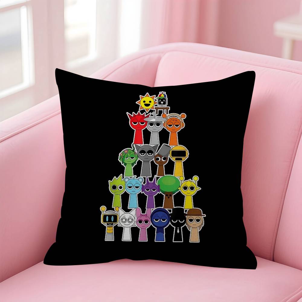 Game SSprunki fun Pillow Gifts Home Office Furnishings Bedroom Sofa Car Cushion Cover case 45x45cm