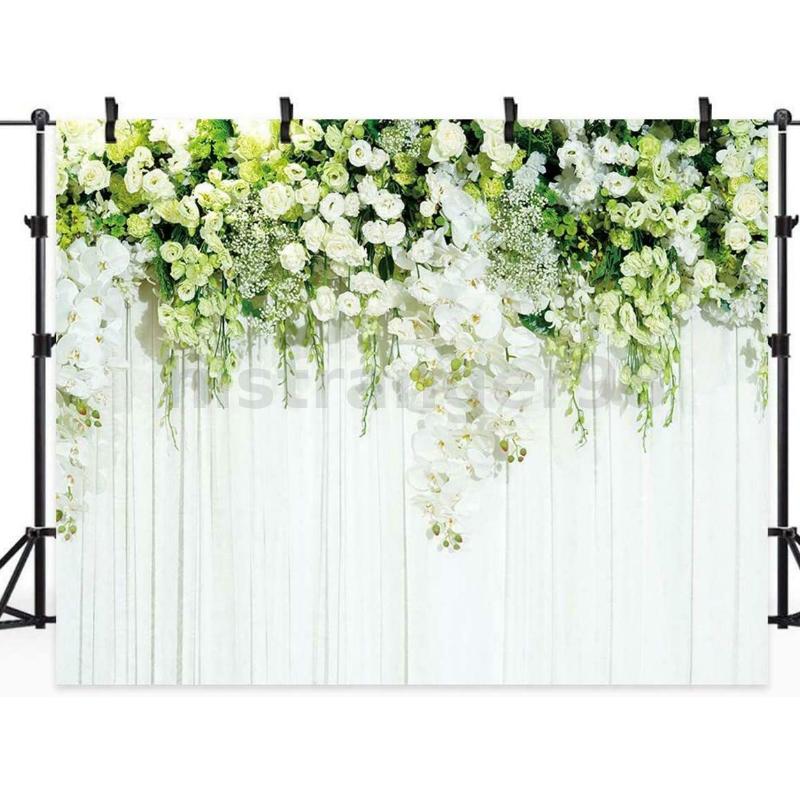 Цветок Роза Фон Занавес Цветочный 3D Свадьба День Рождения Фон Реквизит