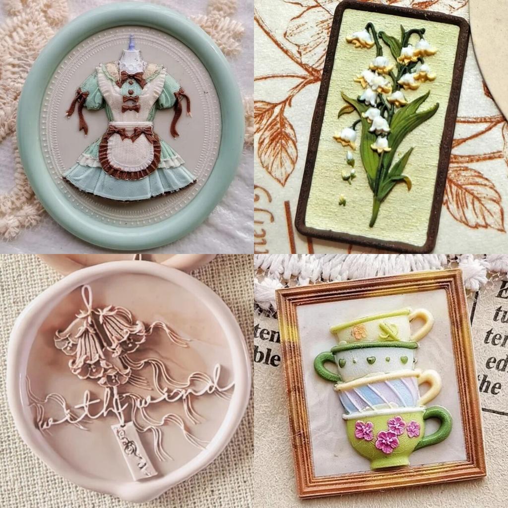 Голова для сургучной печати 3D многослойная медь латунь глава милые DIY игрушки свадебные приглашения штамп на печати