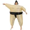 Sumo Costume Wrestler Inflatable Suit Blow Up Party Outfit Cosplay Dress Kid Men