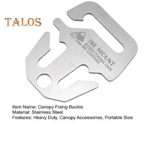 Пряжка для крепления навеса из нержавеющей стали, портативная, легкая, прочная, ветрозащитная, металлическая, для кемпинга и пешего туризма