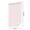 Wallpaper Dots white and coral, soft shapes for living room and bedroom 50x1000