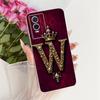 Чехол для Vivo Y74s V2009A Милая Корона Буквы Чехол Мягкий Силиконовый Чехол для Телефона Для Vivo Y76 5G V2124 Y 76 VivoY76 s Y76s Funda Сумки
